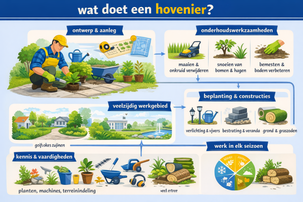 Alles over het beroep hovenier Wat doet een hovenier